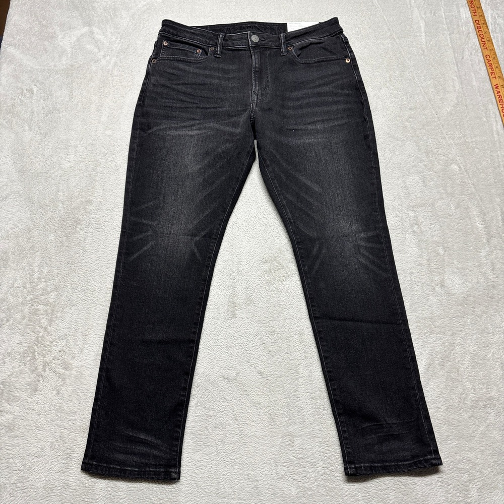 American Eagle Jeans Mens 34x30 Next Level Flex Slim Black Wash 4595 NEW
